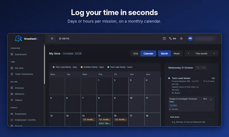 TimesheetX screenshot 3