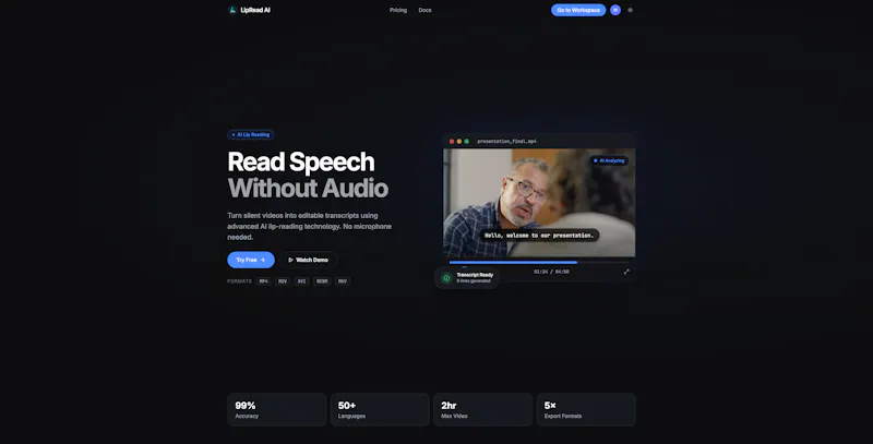 LipRead AI screenshot 2