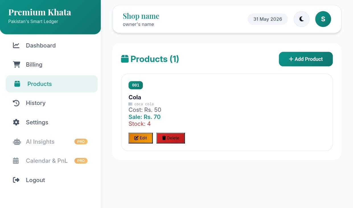 Premium Khata • Pakistan's Smart Ledger gallery image