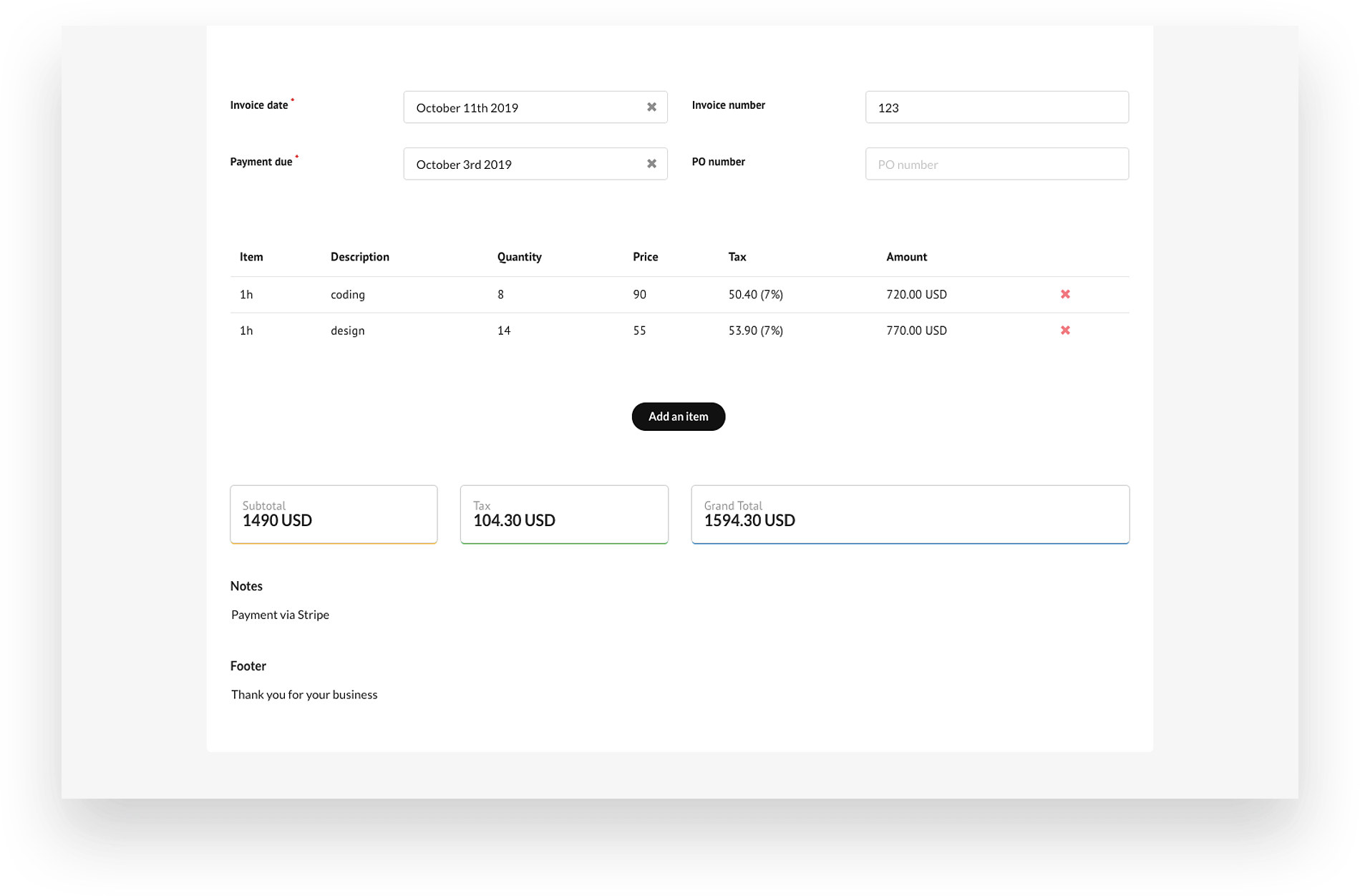 Orlov Invoices gallery image