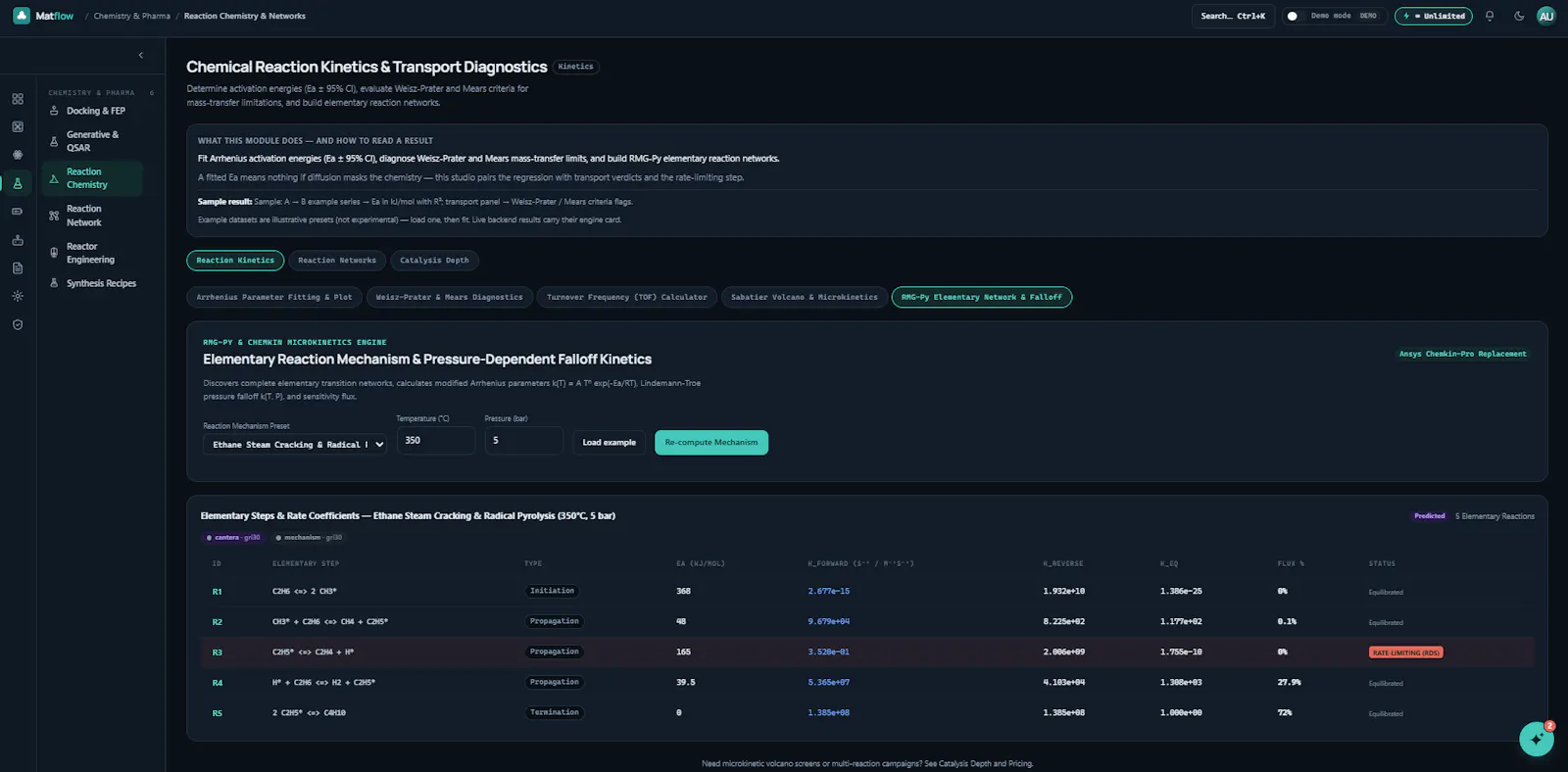 Matflow screenshot 4