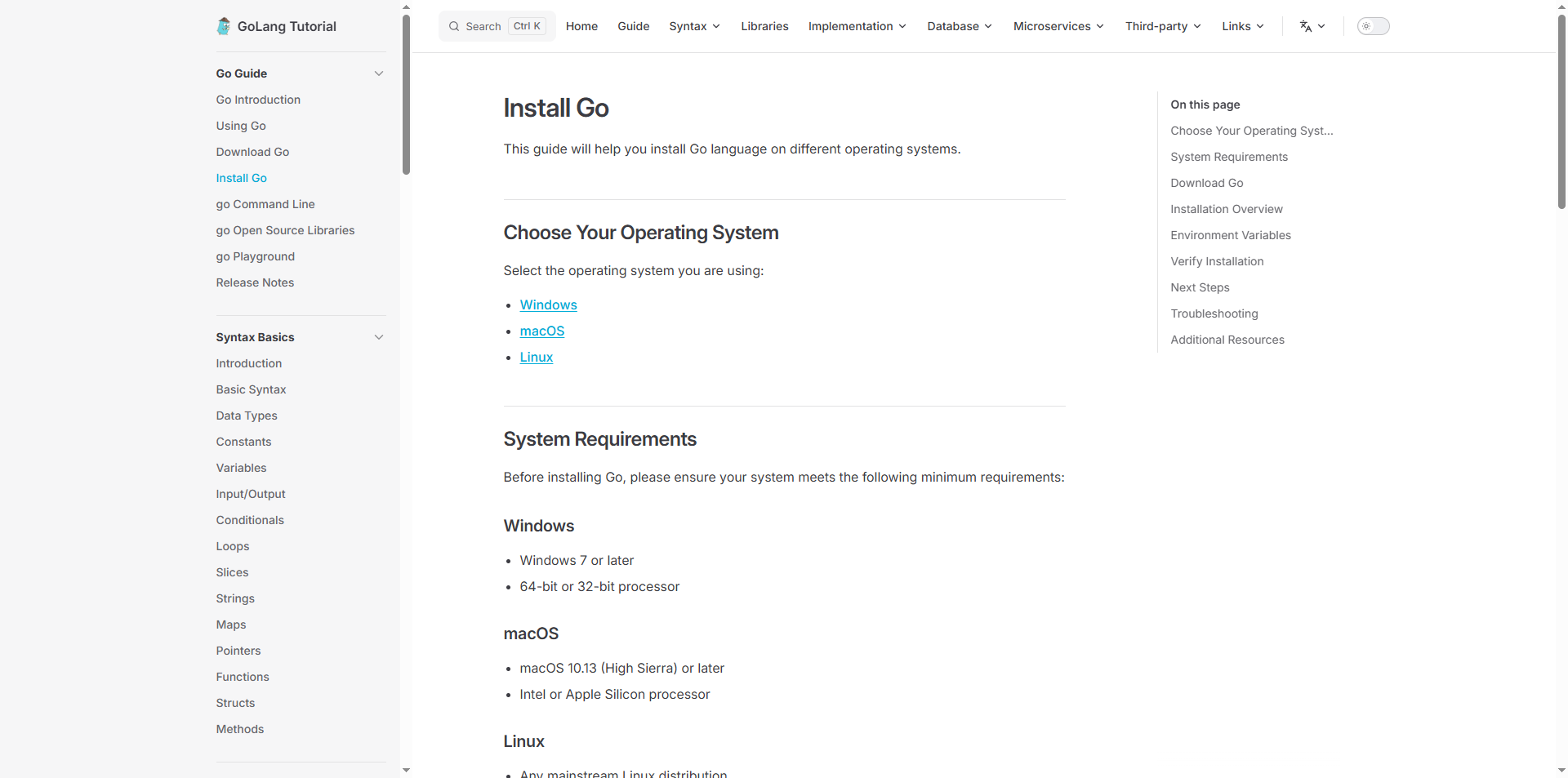 Go Language Tutorial gallery image