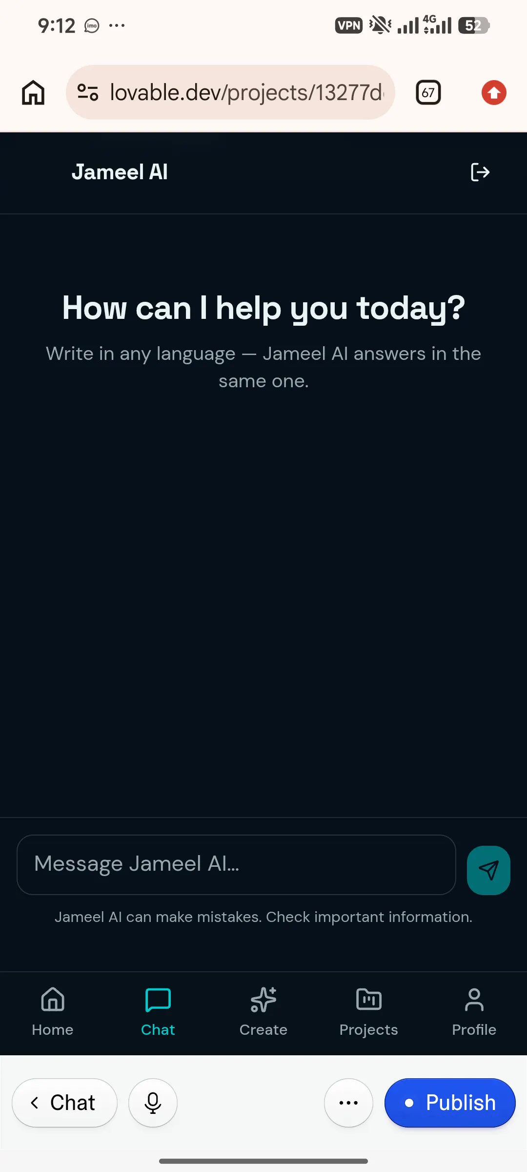 Jameel AI Chat gallery image