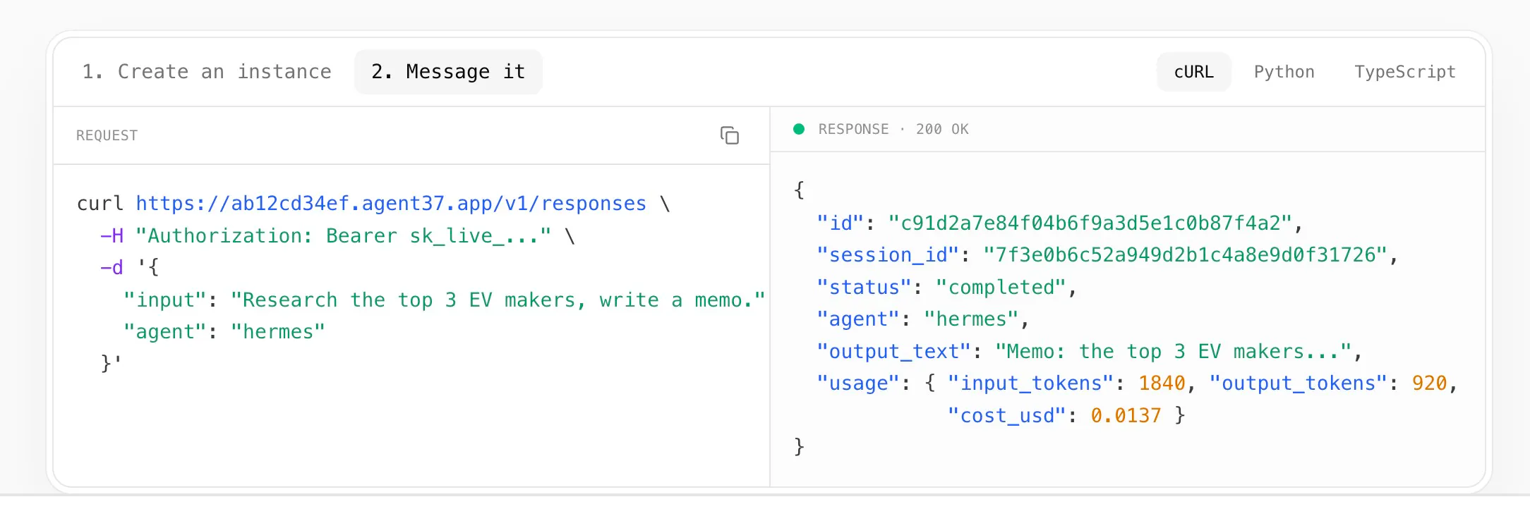 Agent 37 Cloud: Give every customer their own Hermes or OpenClaw agent ...