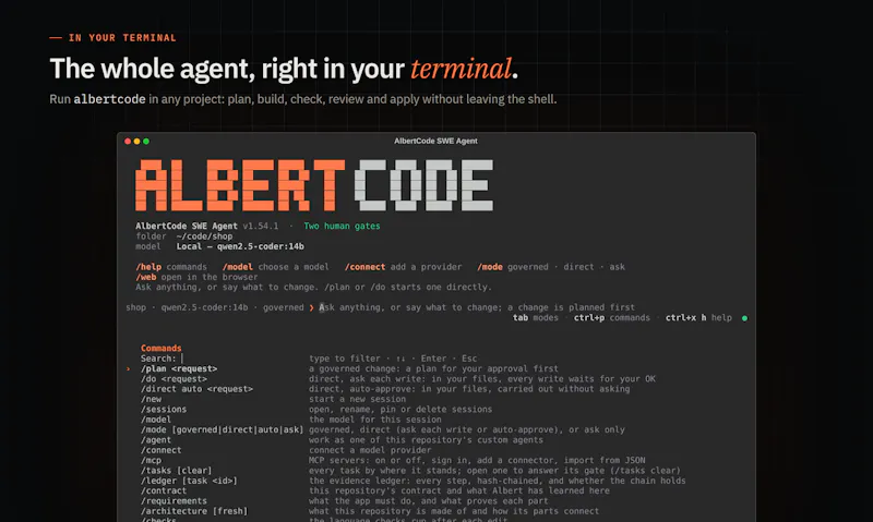 AlbertCode SWE screenshot 5