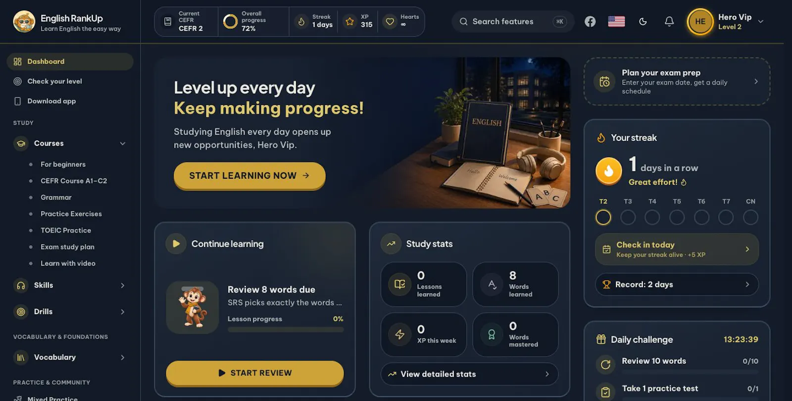 English RankUp screenshot 1