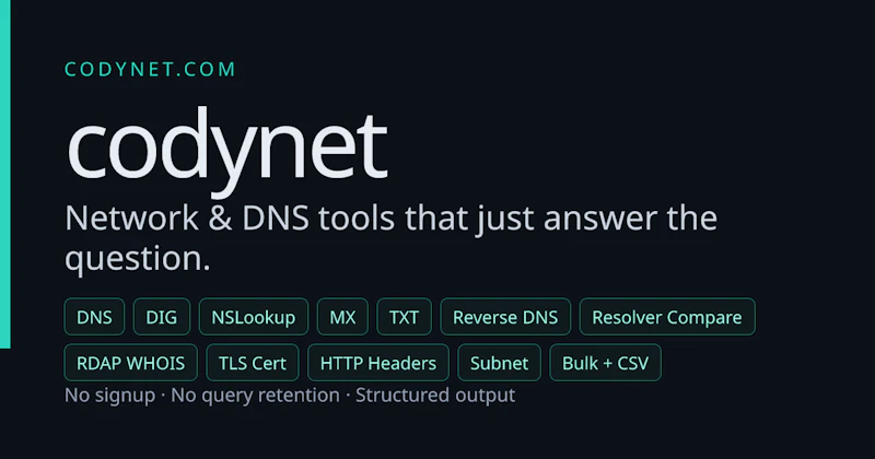 Codynet screenshot 1