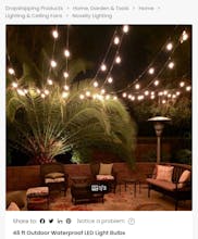 Patio party lighting gallery image