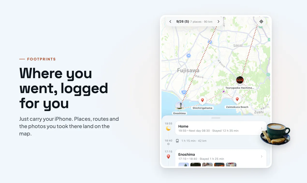 RecoLife: Life Log & Route Map gallery image