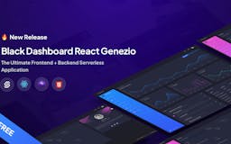 Black Dashboard React Genezio media 1