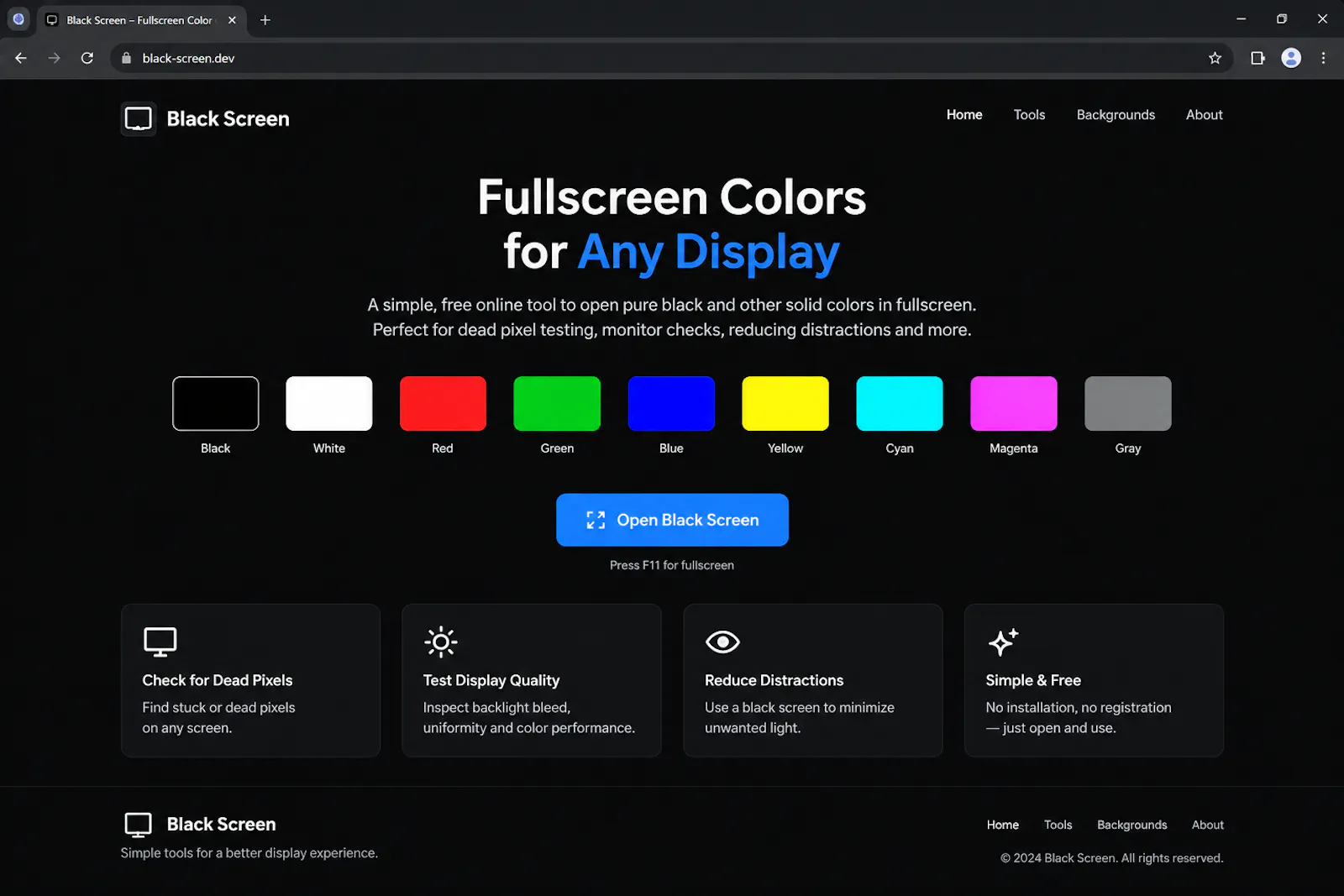 Black Screen screenshot 1