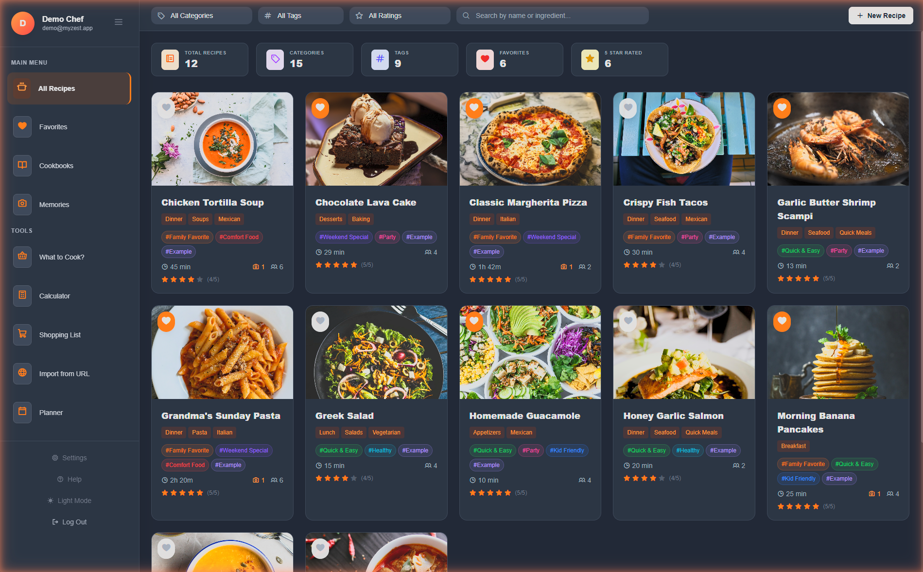 MyZest Recipe Manager and Memories gallery image
