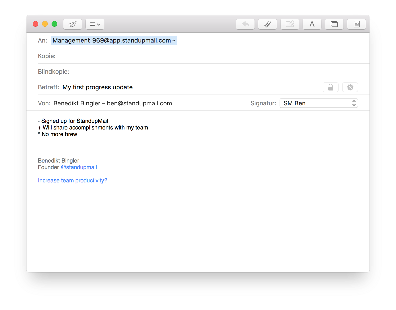 StandupMail gallery image