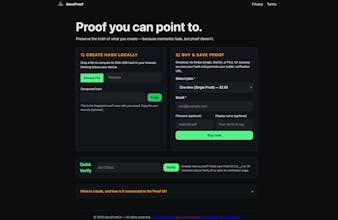 docuProof — Blockchain-Anchored Proof gallery image