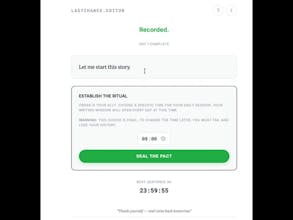 LastChance: Write or lose it all gallery image