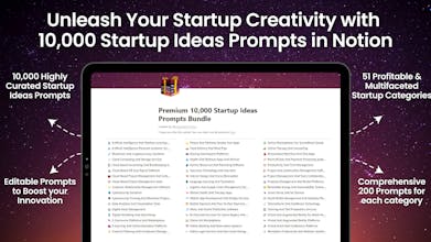 10,000+ Startup Ideas Prompts Bundle gallery image