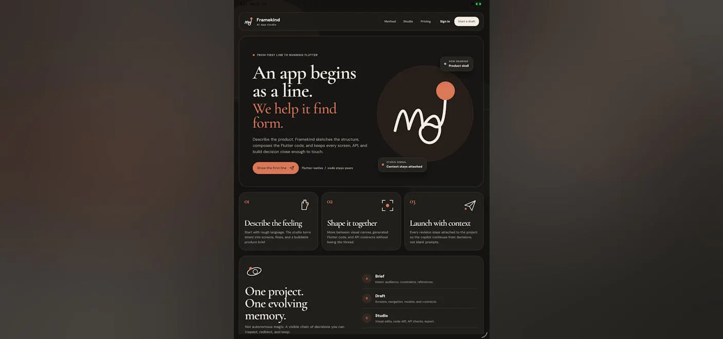 Framekind screenshot 1