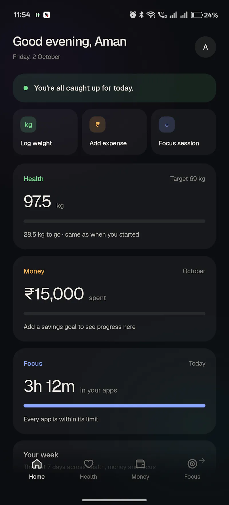 HYFO: Health, Money & Focus screenshot 4