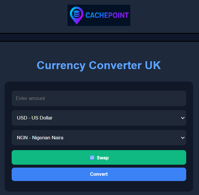 CachePoint Currency Converter