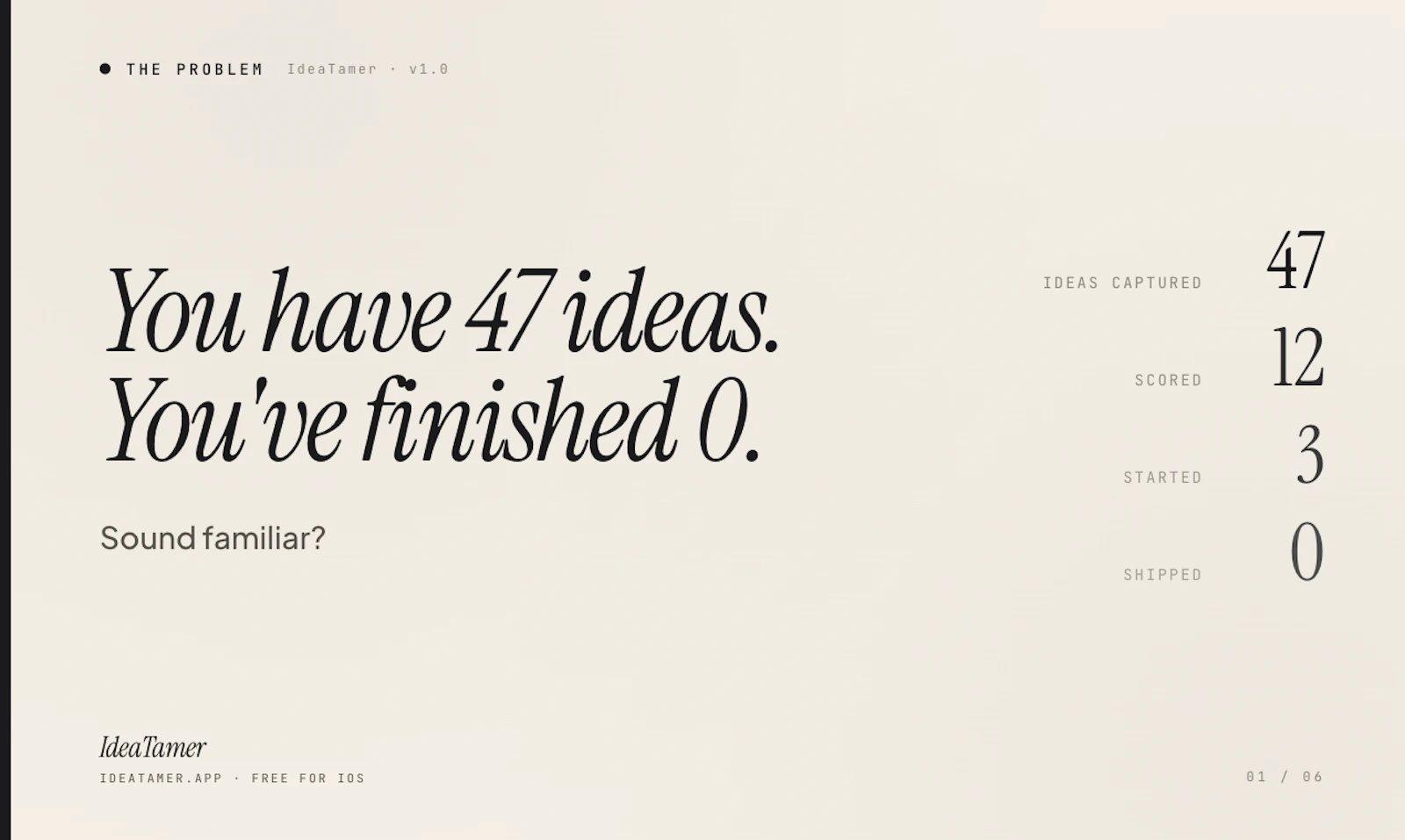 IdeaTamer screenshot 1