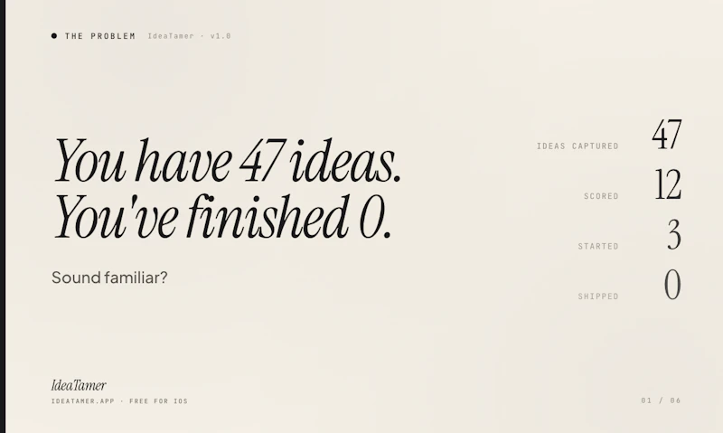 IdeaTamer screenshot 1
