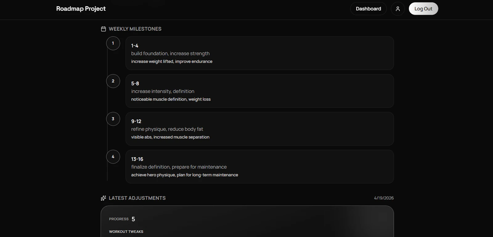 Roadmap Project screenshot 5
