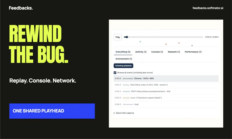 Feedbacks screenshot 2