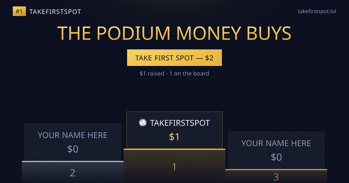 Take First Spot gallery image