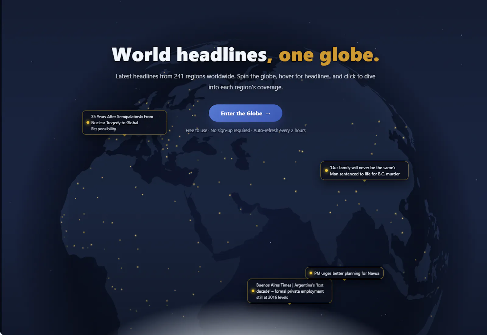 Newsterrain · A New way to see the world screenshot 3