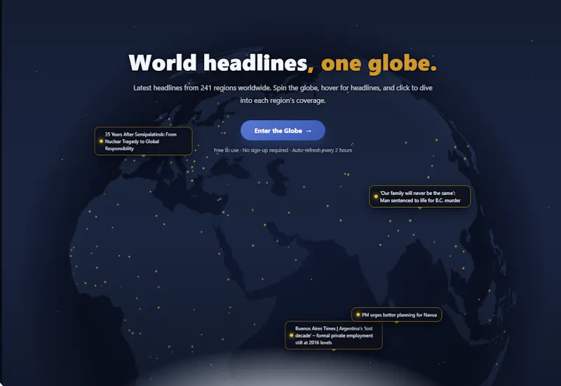Newsterrain · A New way to see the world screenshot 3