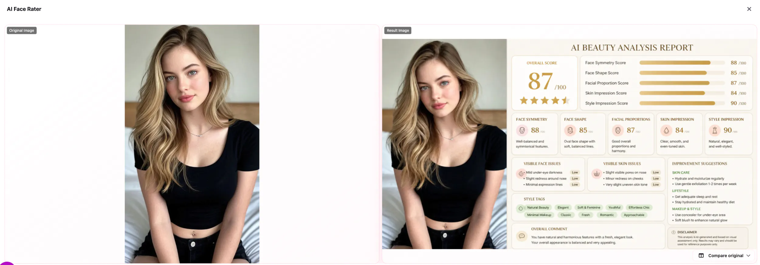 Free AI Face Rater Online – Beauty Score gallery image