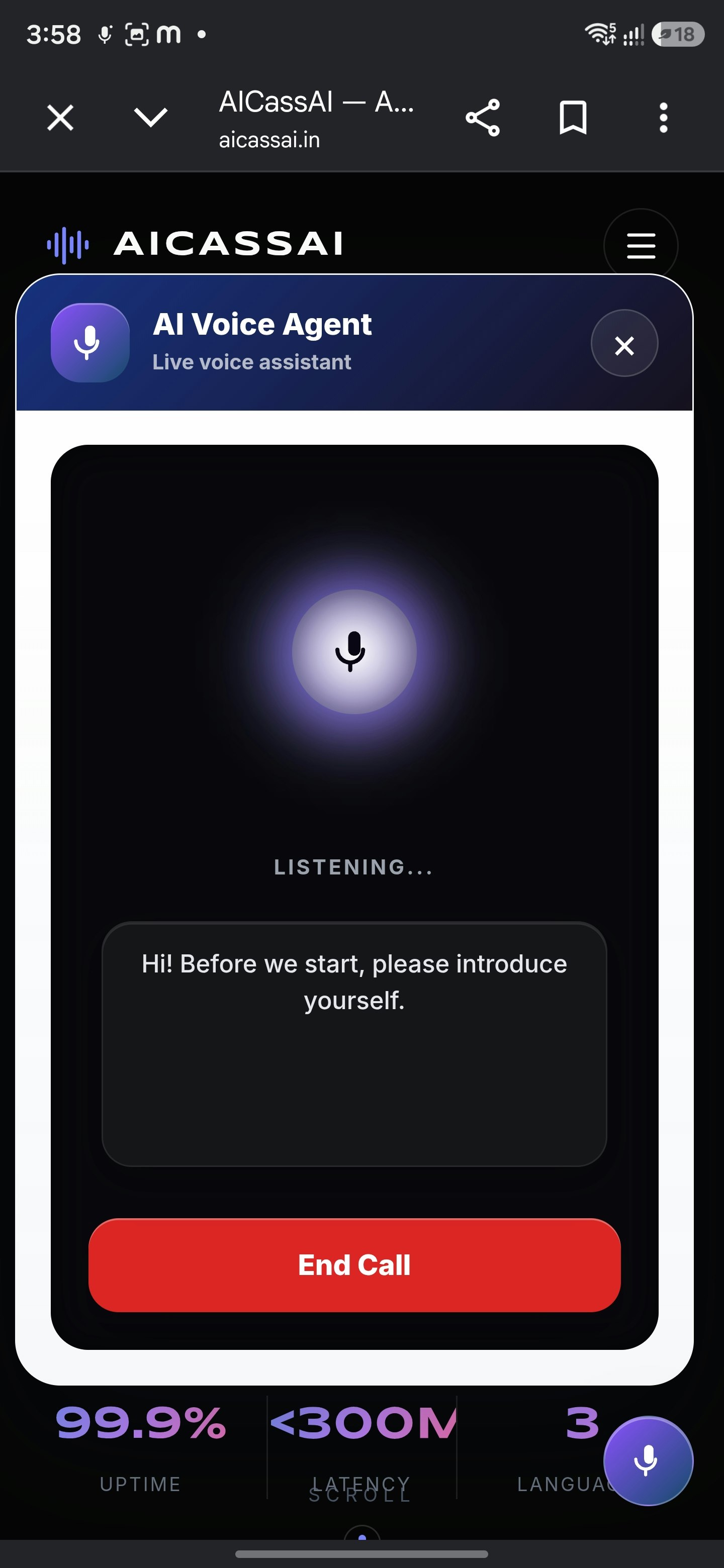 Ai voice widget gallery image