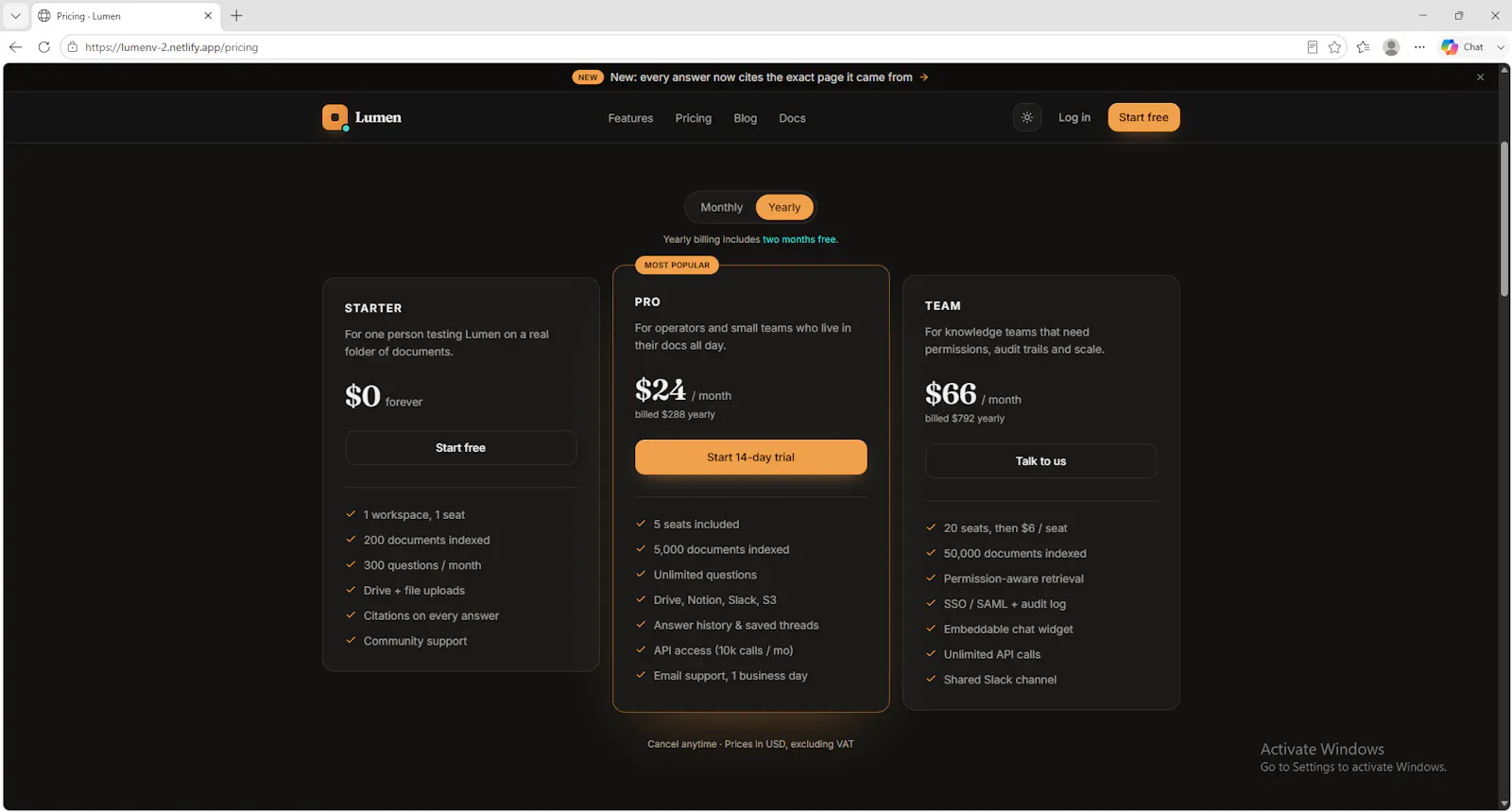 Lumen v2 screenshot 2
