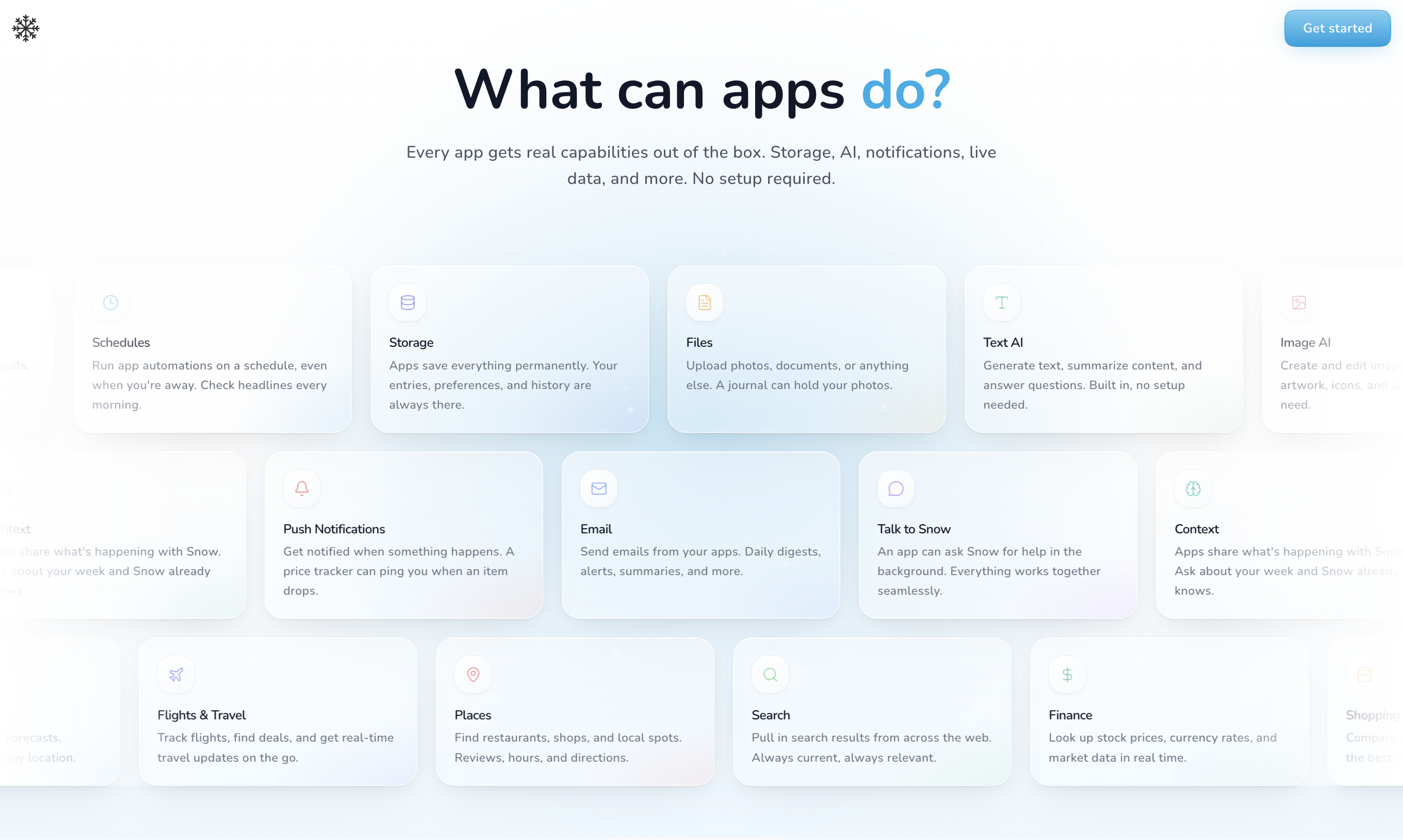 Snow chat gallery image