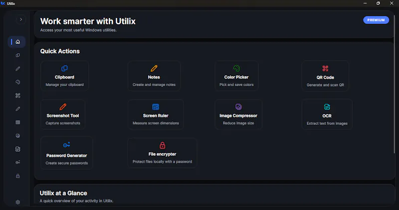 Utilix: Windows Utilities screenshot 1