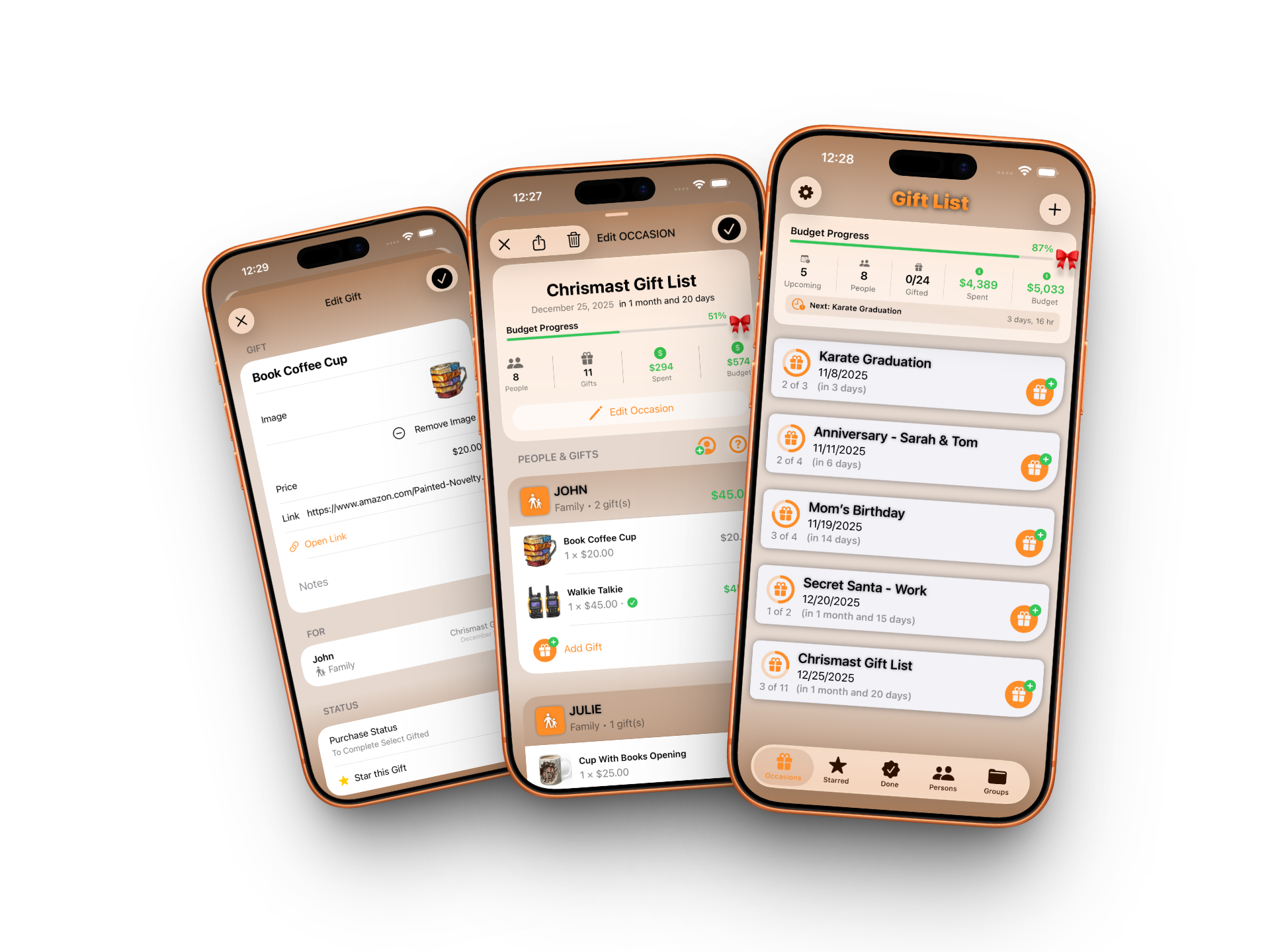 Gift List Planner & Tracker gallery image