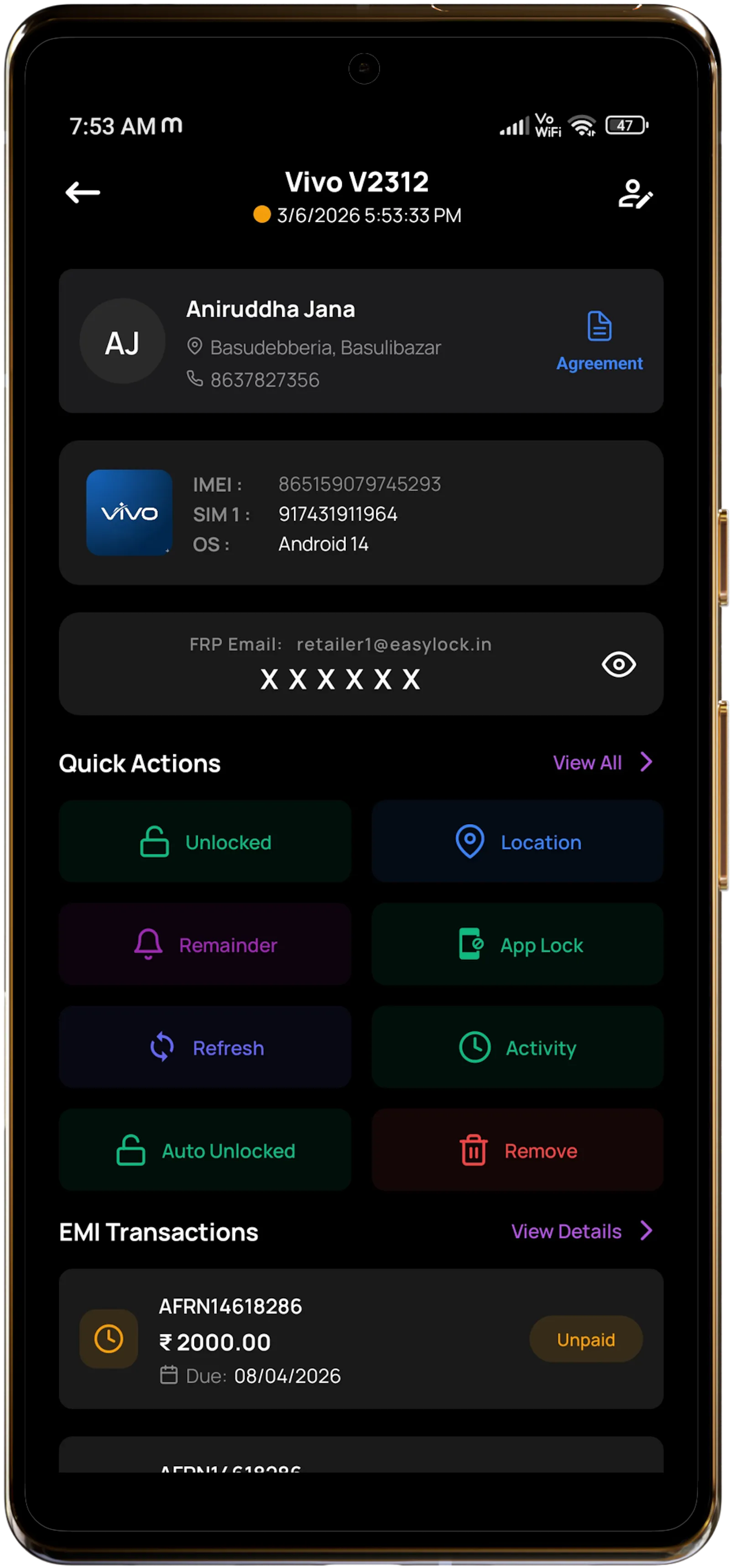 EasyLock - Best EMI Lock App screenshot 3