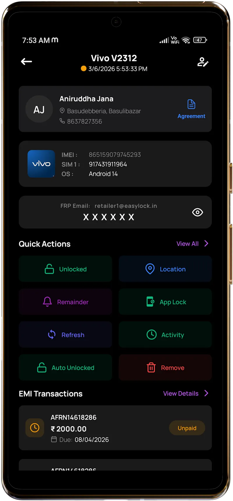 EasyLock - Best EMI Lock App screenshot 3