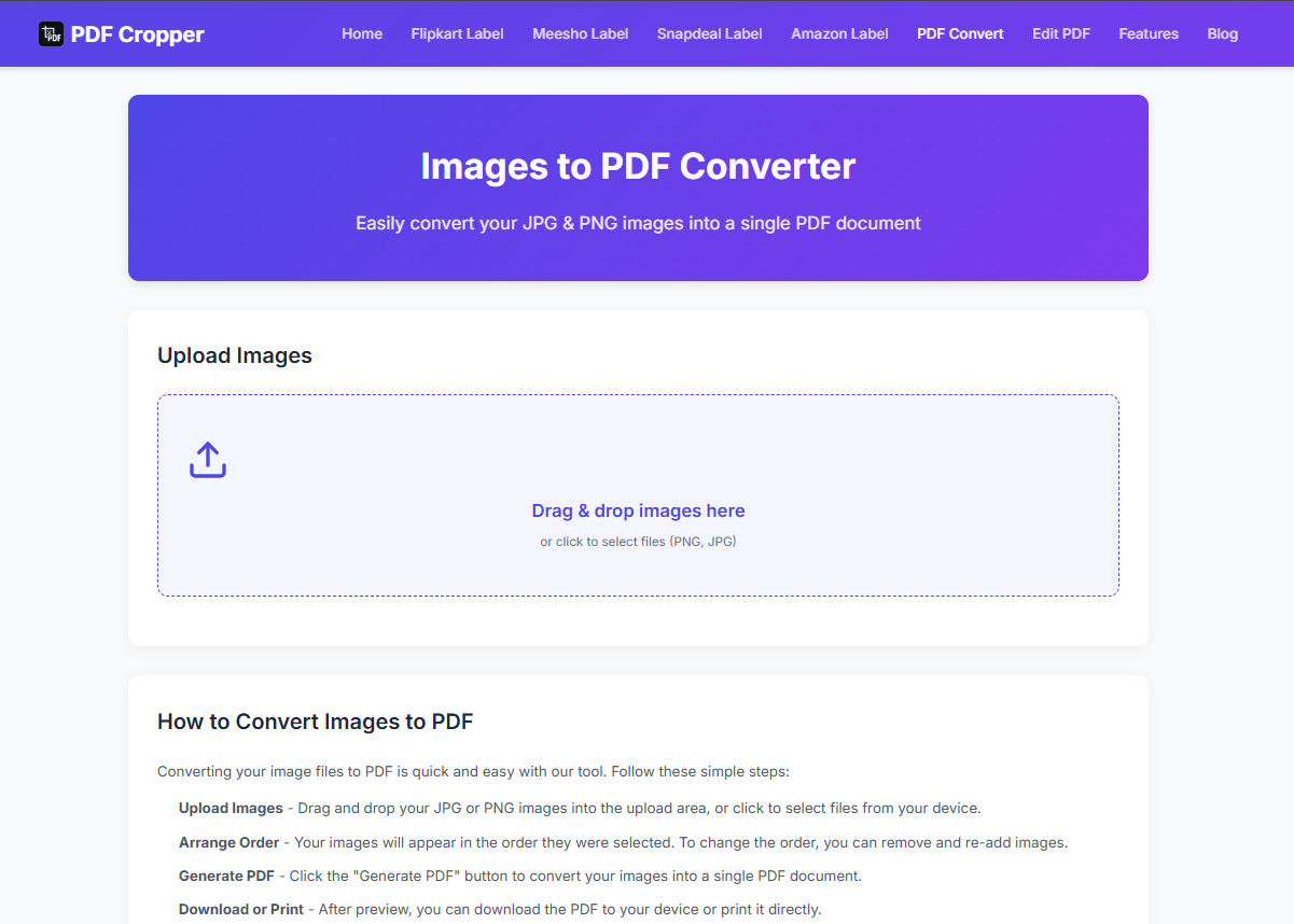 PDF 작물 - PDF를 쉽게 자르고 변환하기위한 스마트 도구. 미디어 10