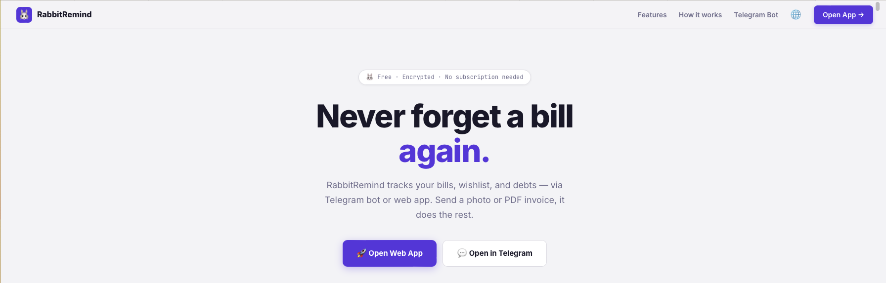 RabbitRemind gallery image