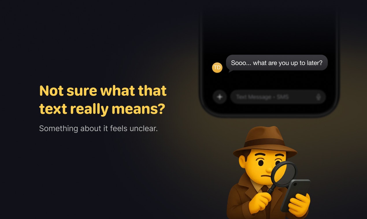 Text Detective – Understand the Message - Main product screenshot demonstrating key features and user interface