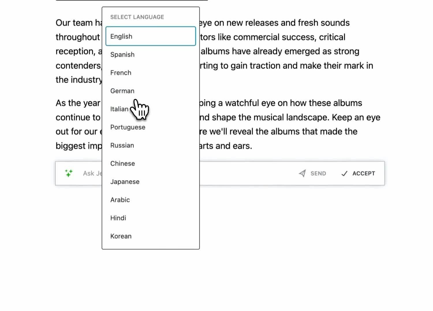 Jetpack AI Assistant gallery image
