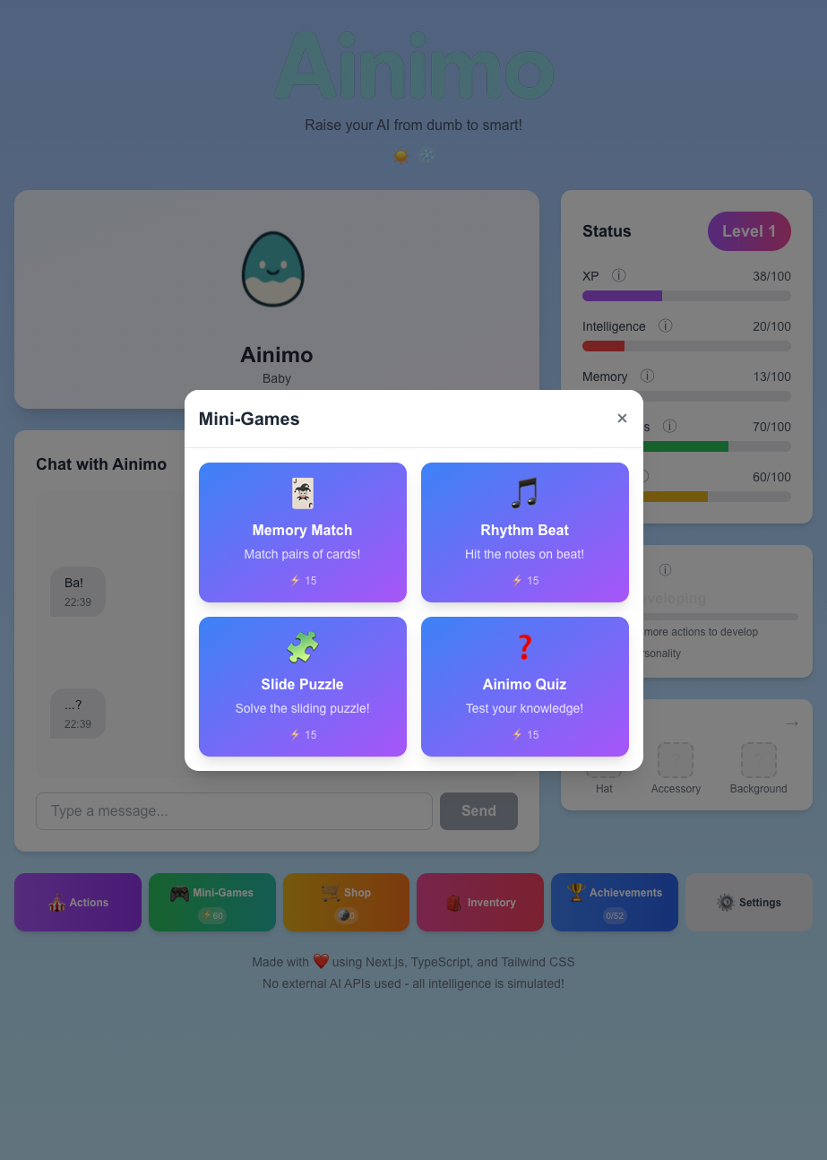 Ainimo - Screenshot 3 showing product features and functionality