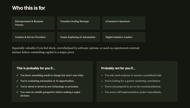 Digital Growth & Automation Session screenshot 6