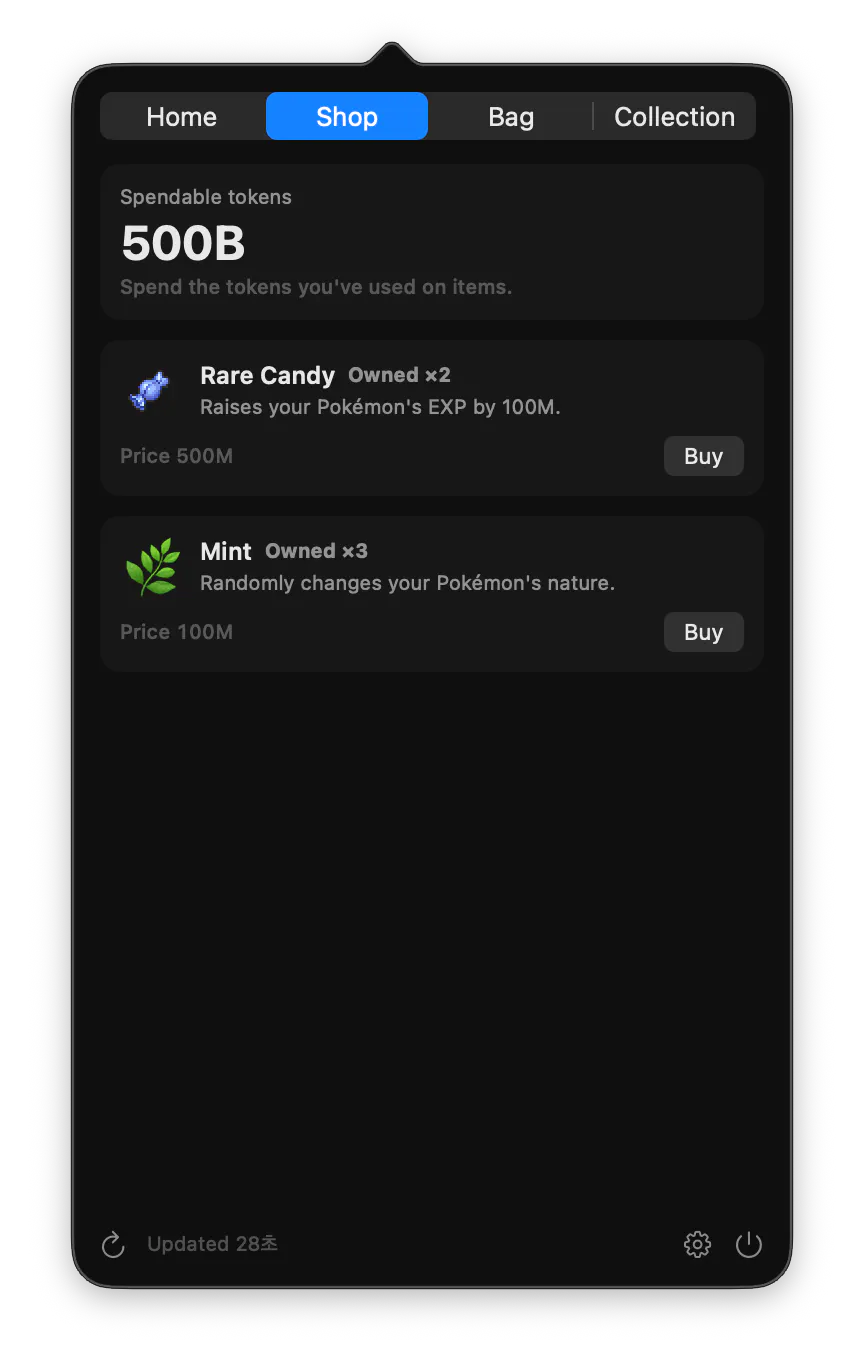 PokeTokenBar gallery image