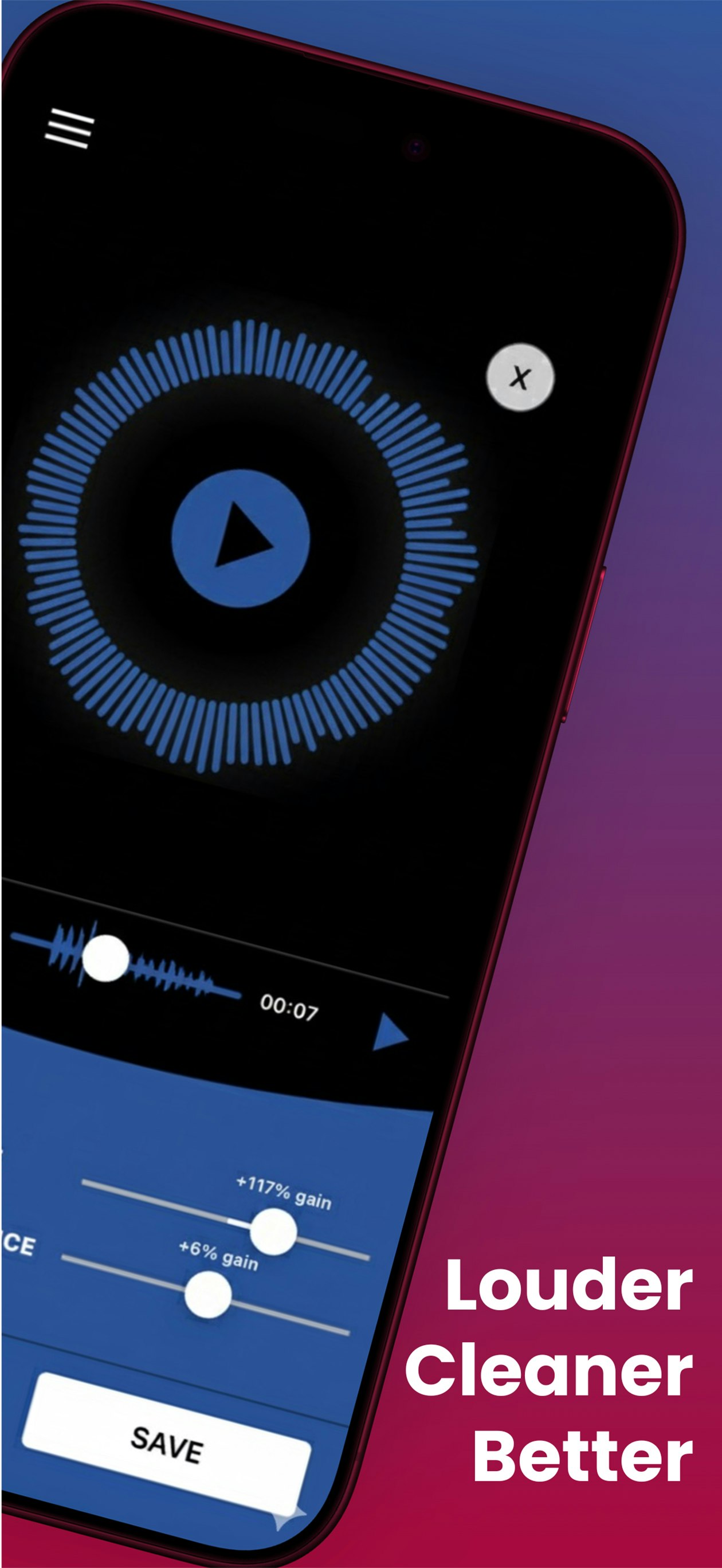 Podcast + Voice Memo Cleaner App gallery image