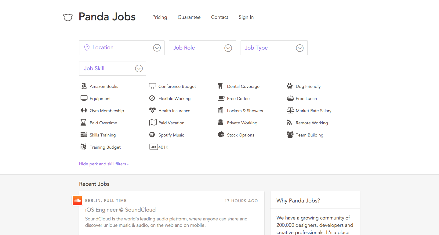 Panda Job Board Image