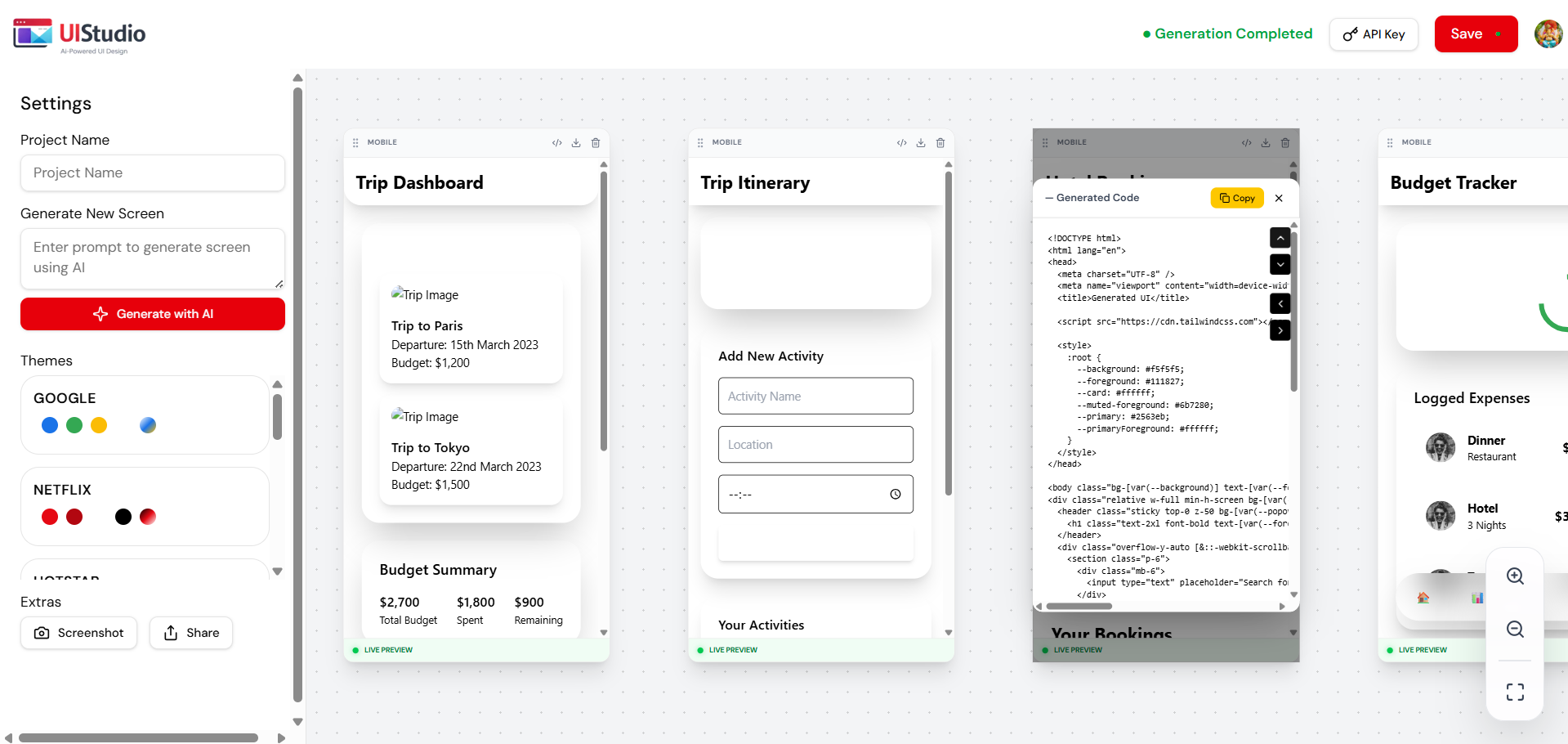 UI Studio gallery image