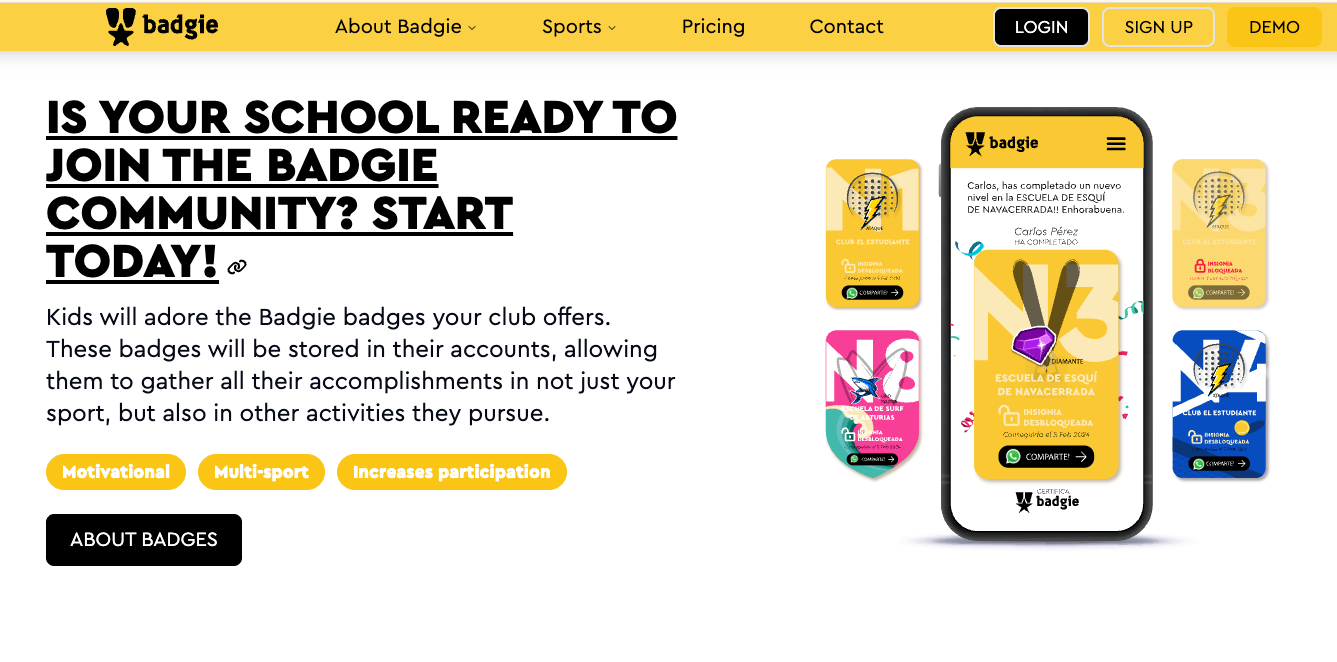 Badgie - Screenshot 2 showing product features and functionality