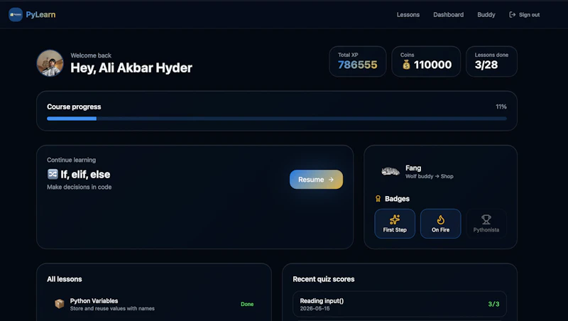 PyLearn screenshot 4